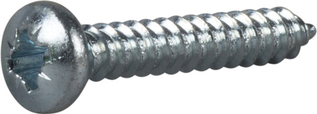 TAPPING SCREW RXS, BRIGHT ZINK PLATED
