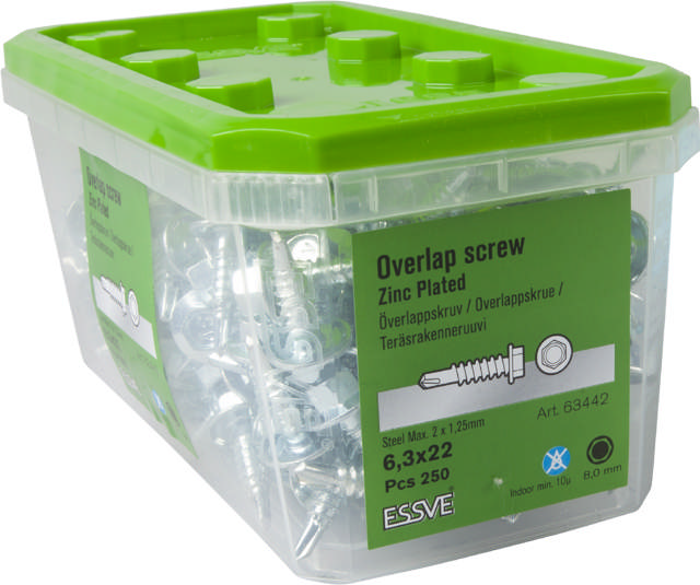 OVERLAPP SCREW 6,3X22 EZP