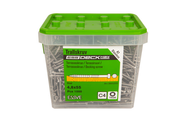 TRALLSKRUV ESSD 4,8X55 A2-1000