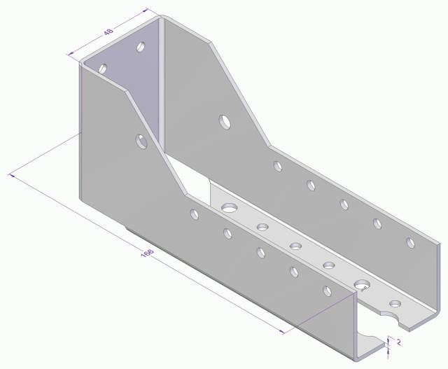 JOIST HANGER 48X166 INSIDE CE