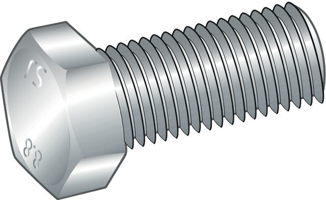 HEXAGON HEAD BOLTS, FULLY/PARTLY THREADED, DIN 931, STAINLESS STEEL ACID PROOF A4-70