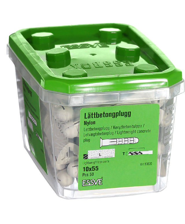 LÄTTBETONGPLUGG 10X55-50