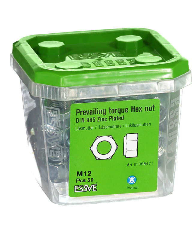 SELF-LOCKING HEX NUT M12 EZP