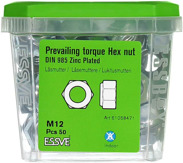 SELF-LOCKING HEX NUT M12 EZP