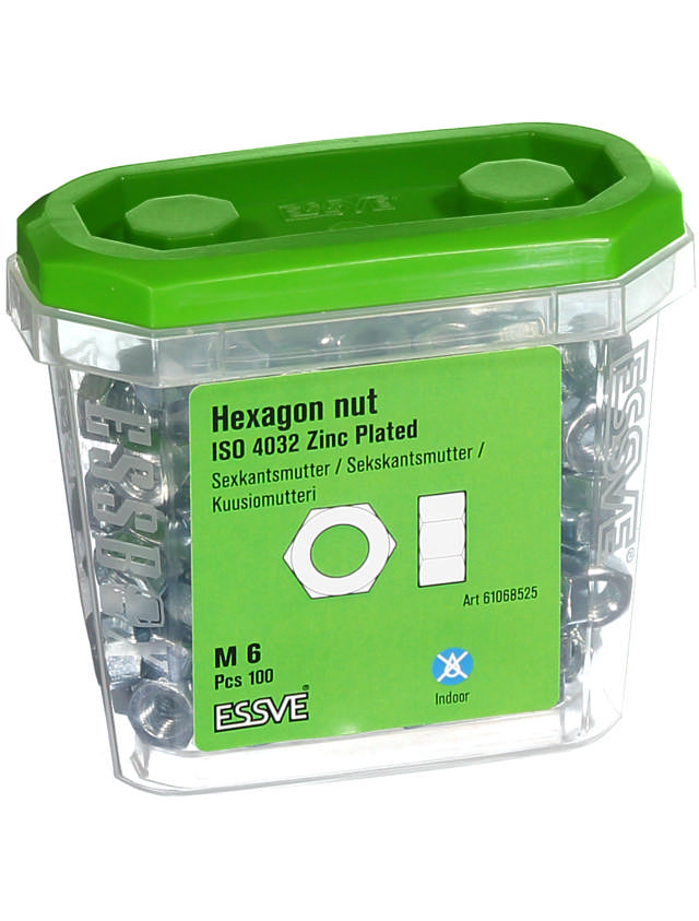 HEXAGON NUT ISO 4032 M6 EZP