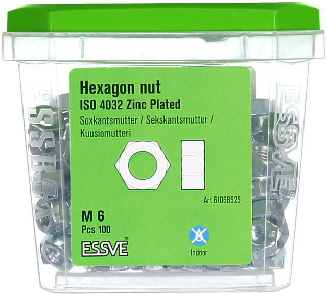 HEXAGON NUT ISO 4032 M6 EZP
