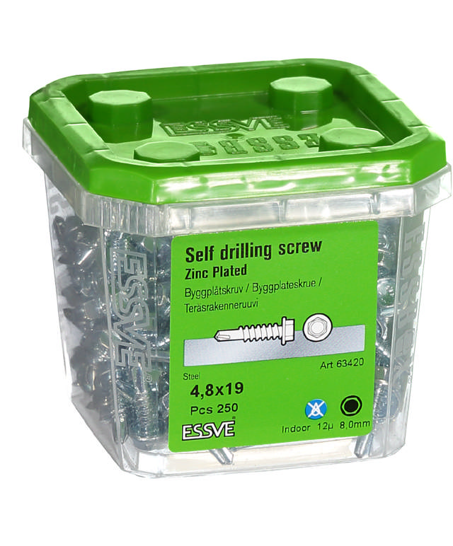 SELFDRILL 4,8X19 HEX HEAD PH2 EZP