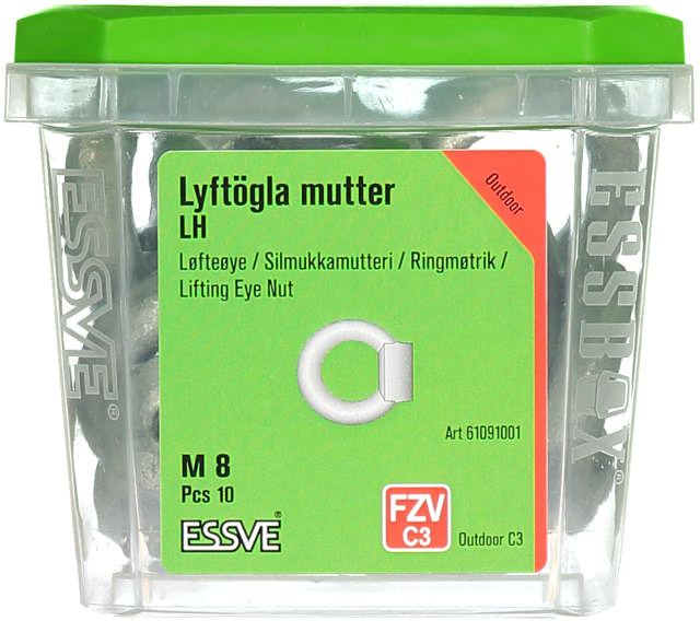 LIFTING EYE NUT M8 HDG