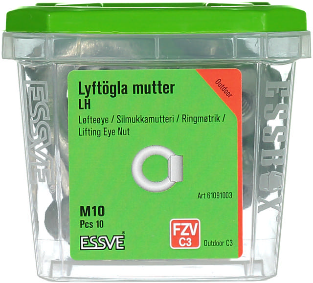 LIFTING EYE NUT M10 HDG