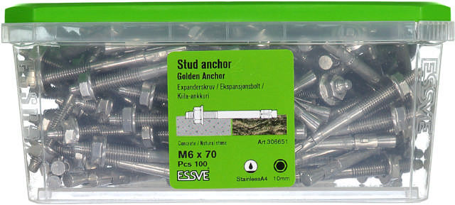 EKSPANSJONSBOLT GA M6X70 A4 -100