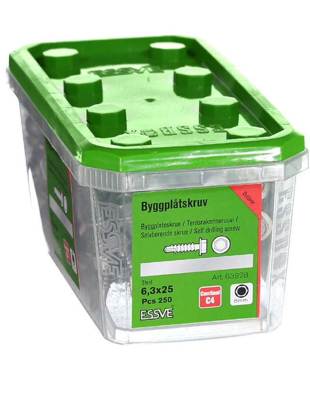 SELFDRILL 6,3X25 HEX HEAD CS