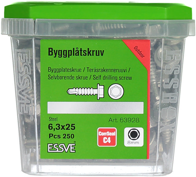 SELFDRILL 6,3X25 HEX HEAD CS