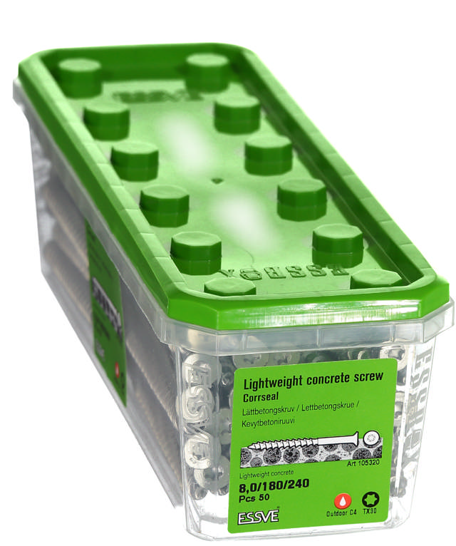 LETTBETONGSKRUE SH 8X240 CS -50
