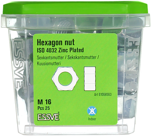 HEXAGON NUT ISO 4032 M16 EZP