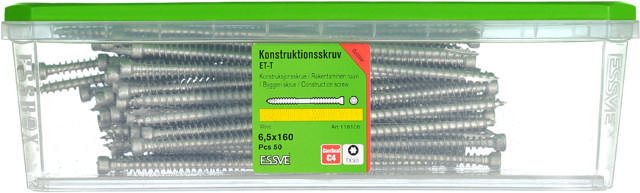 KONSTRUKSJONSKRUE ET-T 6,5X160 A-50