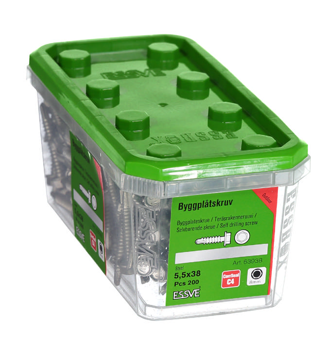 SELFDRILL 5,5X38 HEX HEAD CS