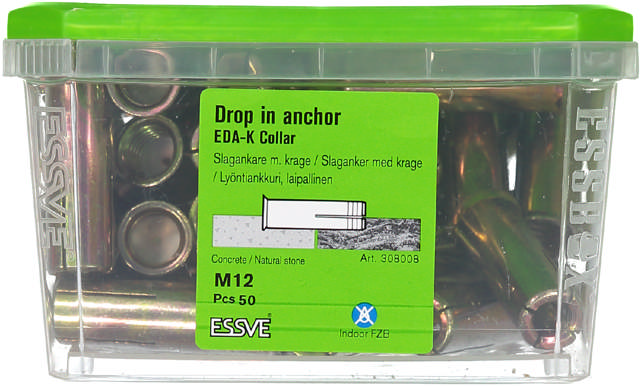 DROP-IN ANCHOR EDA-K M12 EZP