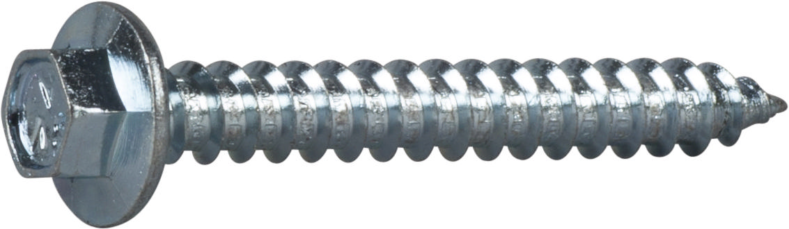 CONSTRUCTION SCREW WITH FLANGE HEAD, BRIGHT ZINC PLATED