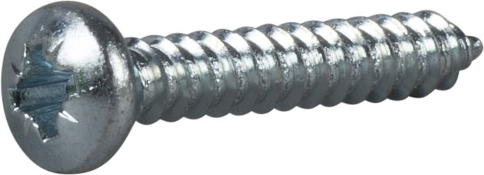 TAPPING SCREW RXS, BRIGHT ZINK PLATED