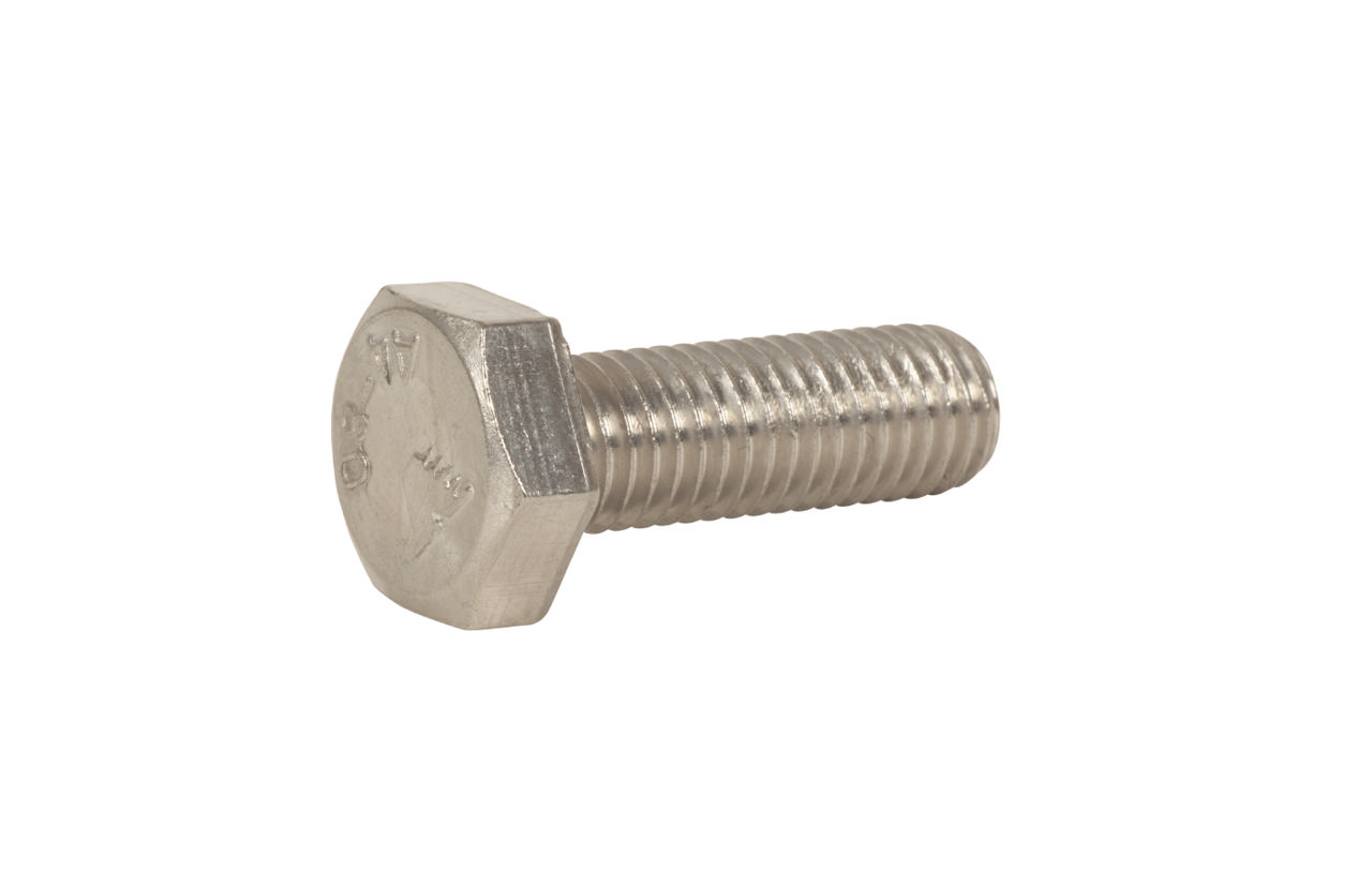 HEXAGON HEAD BOLTS, FULLY THREADED, DIN 933, STAINLESS STEEL ACID PROOF A4-80